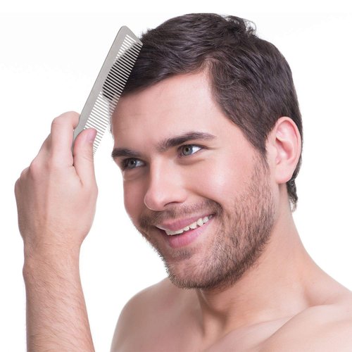 Patelai 3 Pieces Metal Hair Comb, Stainless Steel Fine Cutting Comb, Hair Styling Hairdressing Comb, Salon Detangler Comb for Women and Men