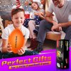 Glow in the Dark Football, Size 6 Light up Football with Charging Cable & Pump, Outdoor Sport Football Toys for Evening Play and Camping, Christmas Birthday Gifts for Boys 6-12 Year Old, Orange