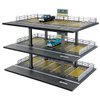 Hot Diecast Wheels Display Case - 1/64 Scale Die-cast Model Car Organizer, Hot Diecast Wheels Parking Garage Dioramas with 15 Parking Spaces (Horizontal Railing)