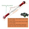 Upgrade XZSNLYZ Metal Turnbuckles/Camber Link for 1/10 Traxxas Slash 2WD/4X4, Rustler 2WD/4X4, Hoss 4x4, Stampede 4X4/2WD VXL, Nitro Slash/Rustler, X-01, Bandit/VXL, Bigfoot RC Car Parts. RED