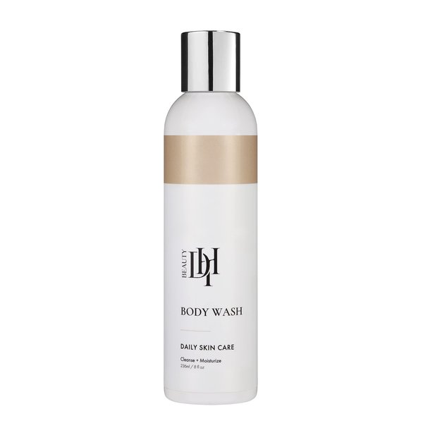 DHI BEAUTY BODY WASH, Vegan Paraben Free Gentle Gel Type Full-body Cleanse to Soothe Dry Skin, Calm & Revive Your Skin made in USA