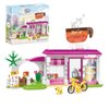 Finebely Dream Girls Friends City Café Building Toys Sets Role Play Coffee Shop Playset 240 Pieces Creative Coffee House Building Kit for Kids Aged 6-12