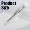 YGDZ Duck Billed Clips, 30pcs 3.5 Inch Metal Alligator Curl Hair Clips with Holes for Styling, Coloring, Thick Hair Rollers, Salon Use, Silver