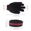 Magic Curl Sponge Set for Barber Hair Styling: Afro Twist Hair Brush, Metal Pick Comb, and Styling Combs (Black-A)