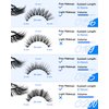 BEYELIAN False Eyelashes Natural Look 20 Pairs Strip Lashes, Wispy Lash Pack Soft 3D Volume Faux Mink Lashes That Look Like Extensions C-MIX-2