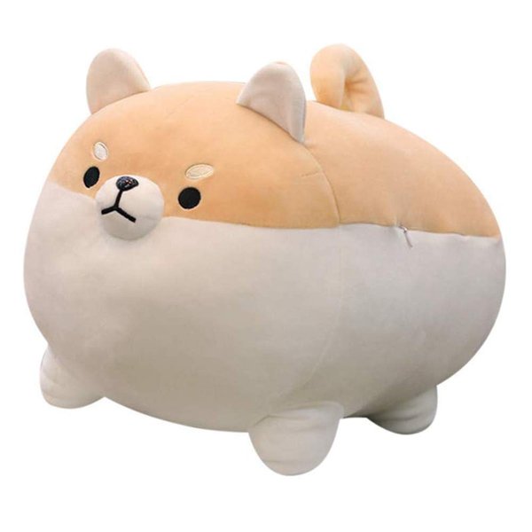 Auspicious beginning Shiba Inu Plush Stuffed Animal Corgi Plush Cute Dog Plushie Toy Anime Corgi Shiba Plush Kawaii Plushies Dog Soft Pillow, Plush Toy Birthday Gifts for Boys Girls (Brown, 11.8")