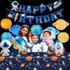 Space Themed Party Decorations Includes Outer Planet Paper Lanterns Space Party Banner Tablecloth Garland Outer Space Birthday Supplies Solar System Galaxy Planets Astronaut Rocket Party Decor