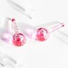 Zoe Ayla Ice Globes, 2 pcs - Face Ice Roller for Relaxing and Reducing Fine Lines - Tightening and Depuffing Skin - Ideal for Tired Eyes - Travel Sized Facial Massager with Cute Sparkles
