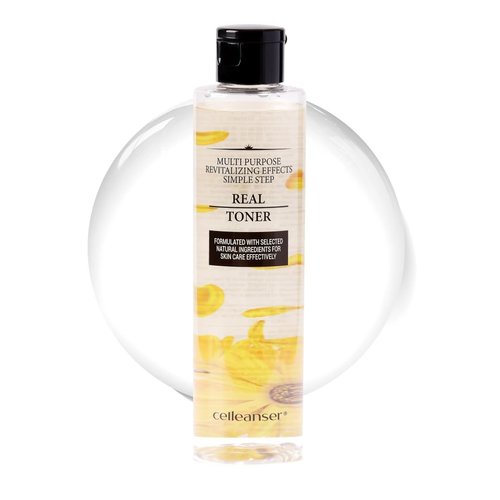 CELLEANSER Real Toner-Facial Toner with Calendula Extract for Soothing, Calming and Hydrating Skin, Alcohol-Free, Vegan, 6.76 oz