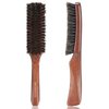 O BRUSHZOO Hair Brush, Boar Bristle Hair Brush for Women Men Short Thin Fine Hair, Beech Handle Hairbrush for Hair Detangle Smooth