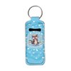 Baxinh Cute Otter Printed Lipstick Holder Keychain Lipstick Holder Clip-on Sleeve Pouch Chapstick Holder Keychain Lip Balm Keychain Holder Lip Balm Lipstick Lip Gloss Holder Keychain