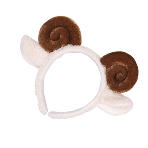 PRETYZOOM Womens Headbands Spiral Hair Ties Sheep Hair Bands Plush Sheep Headband Sheep Horn Ear ...