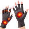 Arthritis Gloves Women Men,Strengthen Compression Gloves to Alleviate Carpal Tunnel,Rheumatoid,Tendonitis,Arthritis Pain Relief Gloves,Fingerless Gloves for Computer Typing and Daily Work - Small