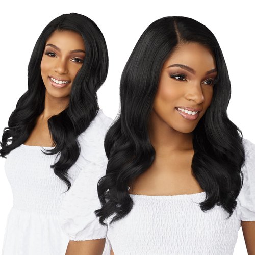 Sensationnel Dashly Lace Front Wig -hand tied 5 inch deep part and baby hair synthetic wig - DASHLY LACE Unit 34 (1 JETBLACK)