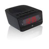 GPX C224B Dual Alarm Clock AM/FM Radio with Red LED Display (Black)