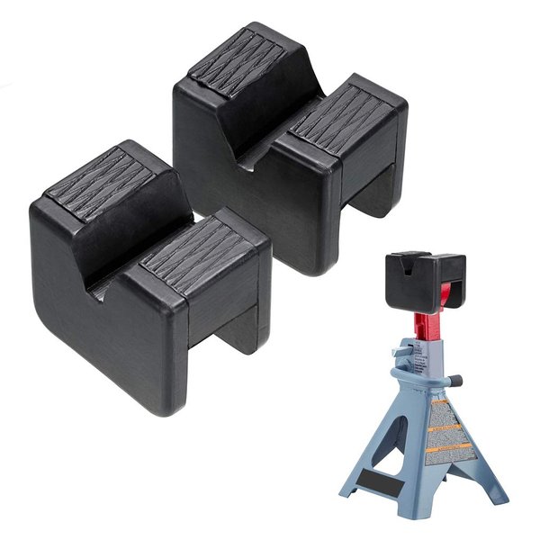 Skelang 2-Packs Jack Pad Adapter Rubber Slotted Universal for Jack Stand, Frame Rail Jack Pinch Welds Protector