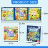 ASTARON Magnetic Puzzles for Toddlers, 16-20-25 Pieces Animal Learning Magnet Puzzle for Road Trip, Educational Travel Toys Car Plane Activities for Kids, Kids Birthday Gifts
