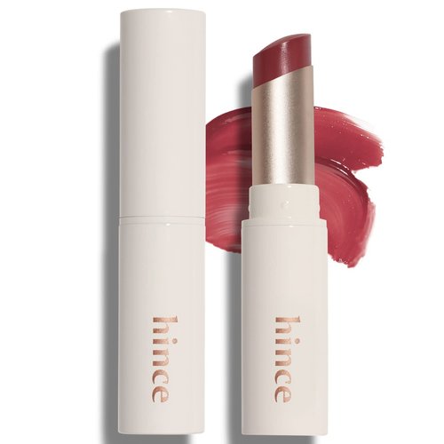 HINCE Mood Enhancer Lip Glow, Moisturizing Lip Balm with Shea Butter & Sweet Almond, Non-Sticky and Long-lasting Tinted Lip Tint with Buttery Balm Texture for Neutral Color 0.2oz. (1, DEAR ROSE, 02)