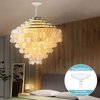 Helunsi Canopy Kit, White Canopy Light Kit, 5-3/8" Dia Canopy Kit for Chandelier or Pendant Light Fitting Accessory, DIY Creative Swag Lighting Fixtures(1Pcs)