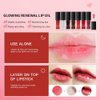 Ofanyia Hydrating Lip Oil, Nourishing Tinted Lip Oil, Plumping Lip Oil, Non-Sticky Long Lasting Lip Oil Lip Gloss, Transparent Lip Oil Tinted for Lip Care and Dry Lip (04# jam)