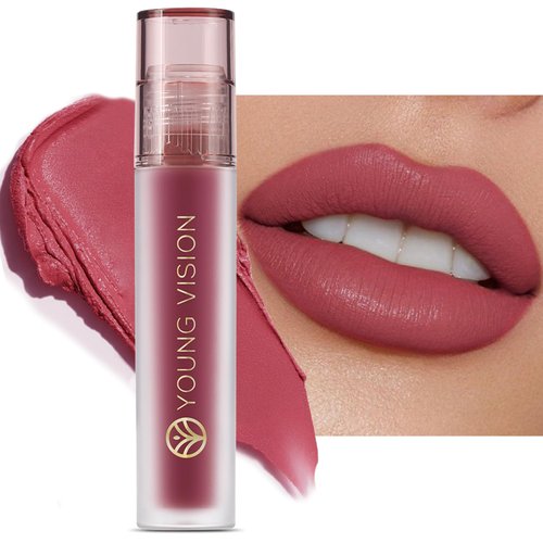 YOUNG VISION Nude Matte Lipstick – Velvety Liquid Lip Cream, Smooth Application, Comfortable Wear with a Soft Finish, Available in Nude & Vibrant Shades – Keeps Lips Soft and Hydrated