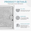WB06X10309 Microwave Oven Grease Filter - Compatible with G.E Microwave Vent Filter Replacement by AMI PARTS - 7-5/8 x 5 x 3/32 Inch 4 Packs