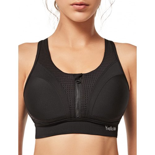 Yvette Sports Bras for Women High Impact Racerback Workout Bra for Running for Plus Size