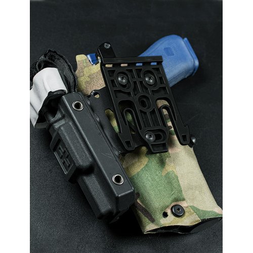 Guayma Tourniquet Holder Adapter with QLS Kit,Tactical Holster Adapter Police Airsoft Gear,Black