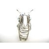 Generic Turquoise blue and silver western design metal native tribal hair claw clip