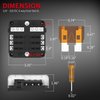 DaierTek 12V Fuse Block 6 Way with LED Indicator Light 12 Volt Fuse Box ATO/ATC Marine Fuse Panel Waterproof 24V for Automotive Boat Car Truck