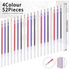 JANYUN 4 Pieces Heat Erasable Pens for Fabric with 28 Refills Fabric Marking Pens Fabric Markers for Quilting Sewing DIY Dressmaking Fabrics Tailors Chalk(32)