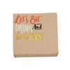 Mud Pie BE Scary Kraft Paper Napkins, 5"" x 5"""
