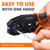 Wirefy Crimping Tool For Insulated Electrical Connectors - Ratcheting Wire Crimper - Crimping Pliers - Ratchet Terminal Crimper - Wire Crimp Tool 22-10 AWG
