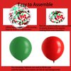 HADCKJA Red Balloons Green Balloons Confetti Balloons Latex Balloon for Christmas Party Supplies Decorations Birthday Decorations Wedding Anniversary Decorations Shower Decorations 12Pcs