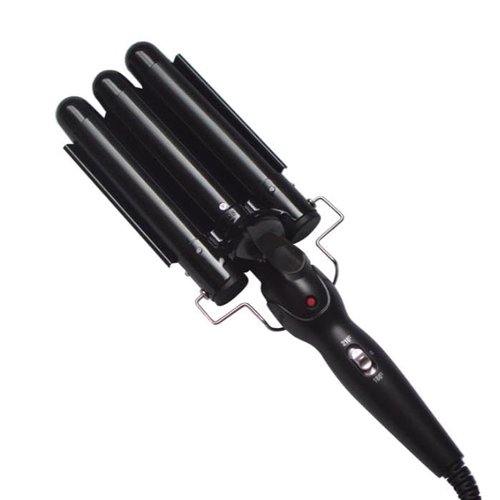 Automatic Curling Iron, Straight Hair Curling Iron, Auto Shut-Off, Fast Heating Iron for Styling Wadn (Black)