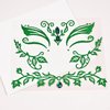 Itscolofy Green Face Jewels Stickers Halloween Ivy Costume, Glitter Green Face Gems Self Adhesive Glue Festival Makeup Cosplay Dress Up Accessories Women Grils