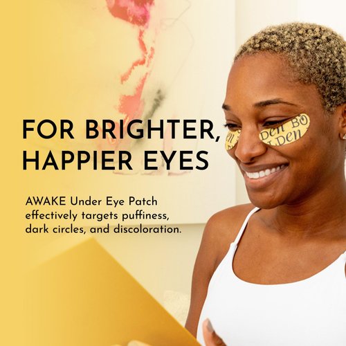 Bolden Awake Under Eye Patch | Eye Mask For Dark Circles, Puffiness & Discoloration | Brightening Eye Pads With Niacinamide, Alpha Arbutin, Tranexamic Acid & Vitamin C | 20 Count