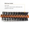 SUNBIRD Wild Boar Bristle Small Round Brush Hair Brush - For Men, Women, Kid, Dry, Wet, Fine, Thick, Curly Hair Styling, Adding Hair Volume and Shine