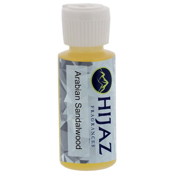 Hijaz Arabian Sandalwood Men's Fragrance Alcohol Free Scented Body Oil 1 OZ Flip Top Cap Bottle