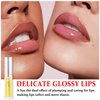 QIUFSSE Lip Plumper Gloss Lips Plumping Lip Gloss,Hydrating and Reduce Fine Lines,No Chapped Lips,Softer Bigger Fuller Lips, Natural Lip Plump Lip Care Products