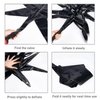 6 Pcs Black Star Foil Balloons One-Piece 14-Pointed Star Balloons 4D Starburst Cone Mylar Balloons 22inch Christmas Birthday Wedding Wedding Anniversary Party Supplies(Black)