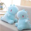 OUKEYI 11.8 inch Cute Dinosaur Plush Toys, Plush Stuffed Animal Dino Hugging Pillow Soft 3D Pom Plush Toy, Birthday Gifts for Kids Girls Boys (Blue)