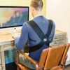 ComfyMed® Posture Corrector Clavicle Support Brace CM-PB16 Medical Device to Improve Bad Posture, Thoracic Kyphosis, Shoulder Alignment, Upper Back Pain Relief for Men and Women (REG 29" to 40" Chest)