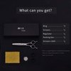 Hair Cutting Scissors Professional Barber Sharp Thinning/Texturizing Shears 6 Inch Hairdressing Scissors for Women Men Japanese Stainless Steel with Fine Adjustment Screw