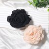 Vsdski Flower Hair Clips Rose Flower Claw Clips Spring Summer Hair Accessories for Women Elegant Hawaiian Floral Black Apricot Floral Hairpins Strong Hold Claw Clips for Beach Wedding Decor 2PCS