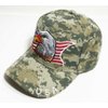 3D Emboridered Patriotic USA American Flag Flying Bird Design Baseball Cap Hat Visor (Army Digital Camo)
