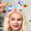 BARTOSI Light Up Christmas Hair Clips LED Xmas Hair Clip Christmas Hair Accessories for Women and Girls (Pack of 2)