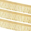 Waydress Fringe Trim Bright Sheen and Beautiful Decorations for Curtain Box Sofa Crafts Home Decor Supplies (Gold, 12 Yards)