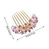 KuuGuu 4 PCS Rhinestone Inlaid Flower Hair Comb for Women Girls Floral Hair Side Combs Sparkle Crystals Hair Pin Bridal Wedding Hair Accessories for Christmas, Parties, Prom, Dance