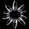 UNA GELLA Almond Fake Nails 216pcs Almond Press on Nails Pre-shape Almond Nails Tips for Full Cover Acrylic Almond Nails French False Nails For Nail Extension Nail Art, DIY Salon 12 Sizes Gelly Tips